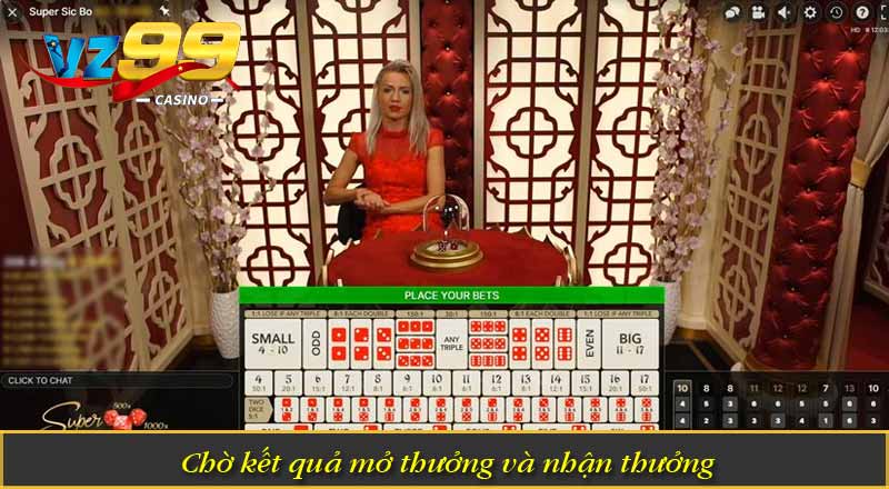 Sicbo Online – Game Đỉnh VZ99 Với Hơn 1 Triệu Người Chơi 4 Chờ kết quả mở thưởng và nhận thưởng